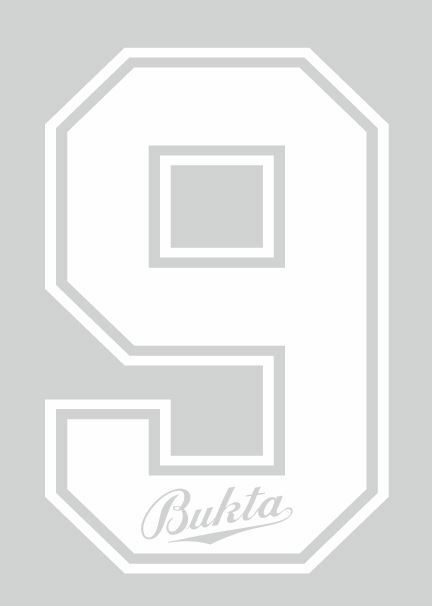 Bukta 1989-1992 Number White for Football Shirt Nameset inc Wolves Watford