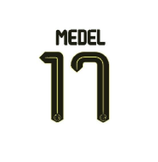 Medel #10 Inter Milan 2015-2016 Away Football Nameset for shirt