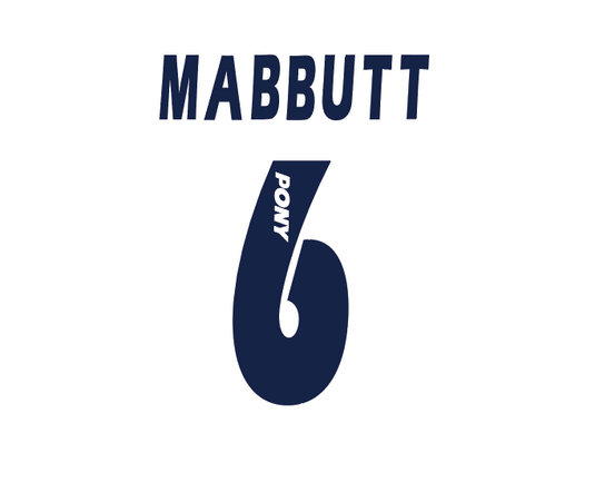 Mabbutt 6 1996-1997 Tottenham Hotspur Spurs Home / Third Football Nameset shirt