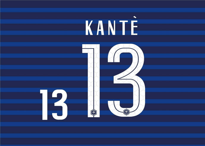 Kante #13 France Euro 2021 Home Nameset for Football Shirt