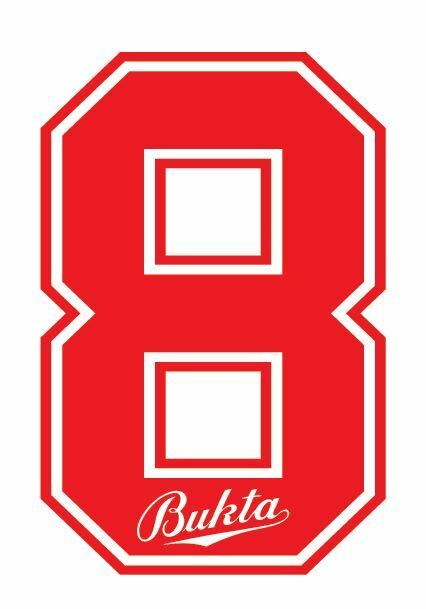 Load image into Gallery viewer, Bukta 1989-1992 Number Red for Football Shirt Nameset inc Wolves Watford
