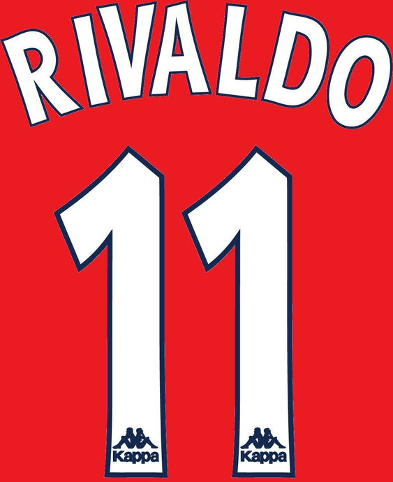 Rivaldo 1997-1998 Kappa Barcelona Home Football Nameset for shirt