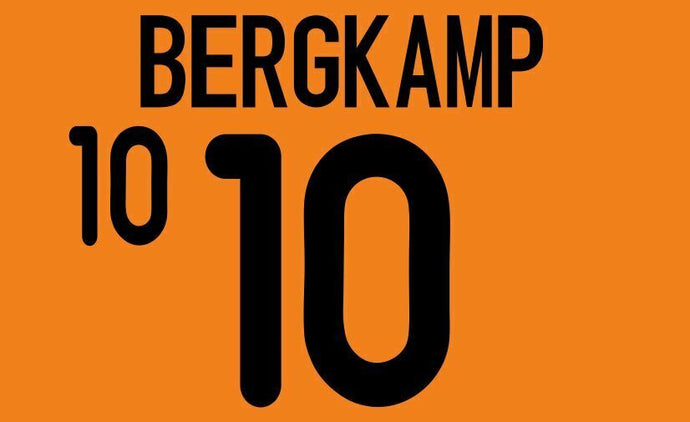 Bergkamp #10 Holland Netherlands Euro 2000 Home Football Nameset for shirt
