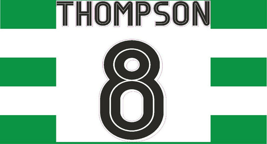 Thompson #8 Celtic 2004-2006 Home Football Nameset for shirt