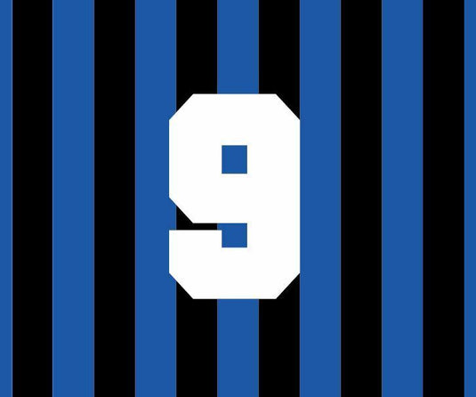 No 9 Inter Milan 1992-1995 Home Football Nameset for shirt