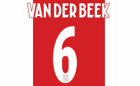 Ajax 2018-2019 Home Football Shirt Nameset Choose a Player or Your Own