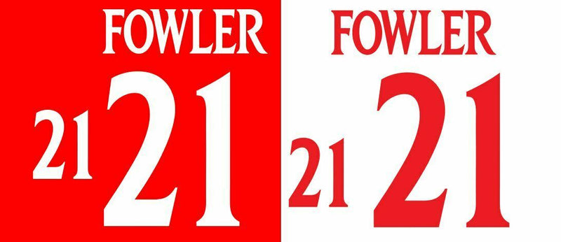 Cargue la imagen en el visor de la galería, Fowler #21 England Euro 2000 Home &amp; Away Football Nameset shirt
