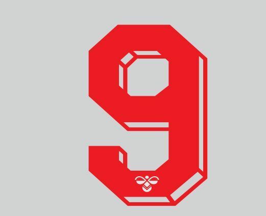 Load image into Gallery viewer, Hummel 1987-1990 Number Red for Football Shirt Nameset
