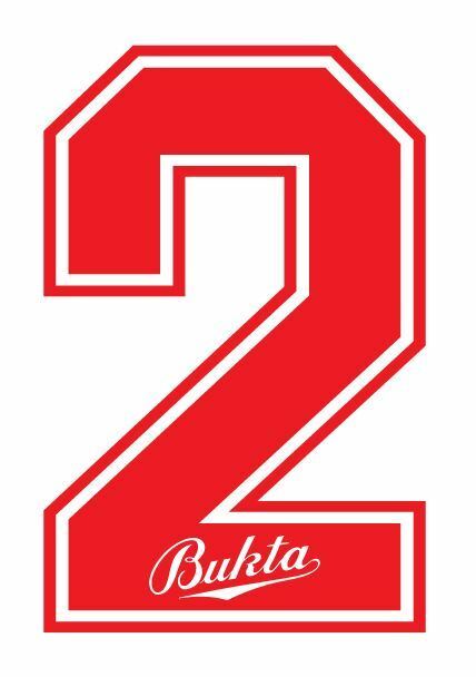 Load image into Gallery viewer, Bukta 1989-1992 Number Red for Football Shirt Nameset inc Wolves Watford
