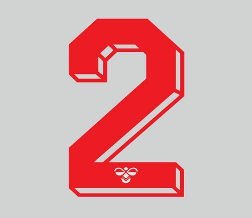 Load image into Gallery viewer, Hummel 1987-1990 Number Red for Football Shirt Nameset

