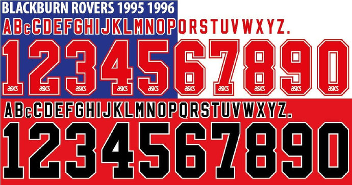 Blackburn 1995-1996 Home Away Football Shirt Nameset Any Name & Number