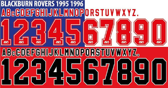 Blackburn 1995-1996 Home Away Football Shirt Nameset Any Name & Number