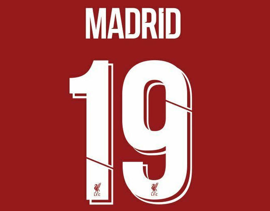 Liverpool Champions League 2018-2022 Football Shirt Nameset Choose Player or Own