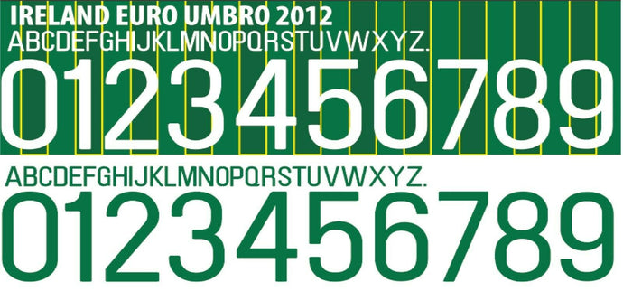 Ireland Euro 2012 Away / Home Football Shirt Nameset Any Name & Number