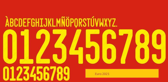 Belgium Euro 2021 Home Football Shirt Nameset Any Name & Number