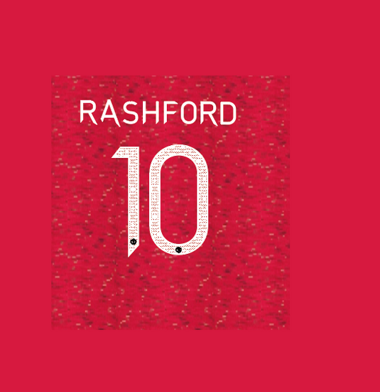 Number 10 Rashford Rashford 10 2020-2021 Manchester united CHampions League Home Football ...