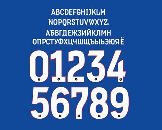 Russian Premier League 2018 Football Nameset shirt locomotiv spartak zenit