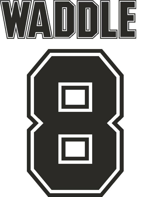 Waddle #8 Sheffield Wednesday 1995-1997 Home Football Nameset
