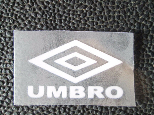 White Umbro Logo Retro Capital Letters Football Nameset 4 shirt Man Utd etc