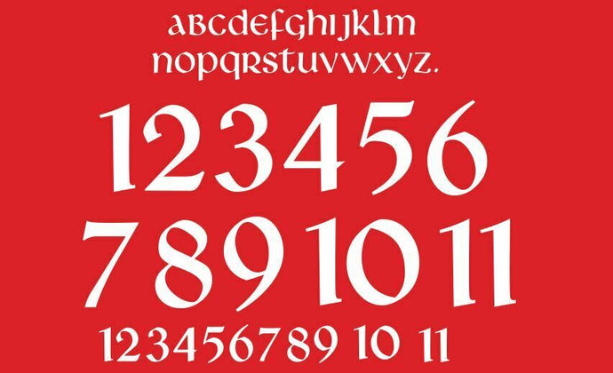 Wales 2006-2008 Home Football Nameset for Shirt CHOOSE NAME & 2 NUMBERS