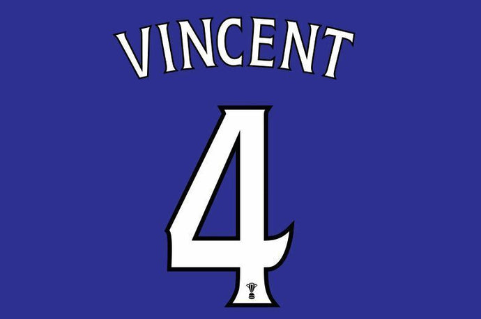Vincent #4 Inverness ICT Scottish Cup Final 2015 Football Nameset for shirt