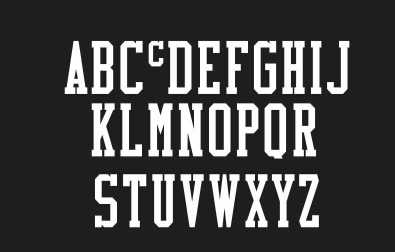 Load image into Gallery viewer, Football Team Shirt Kit Initials Letters Choose upto 3 in Your Style Vinyl Heat
