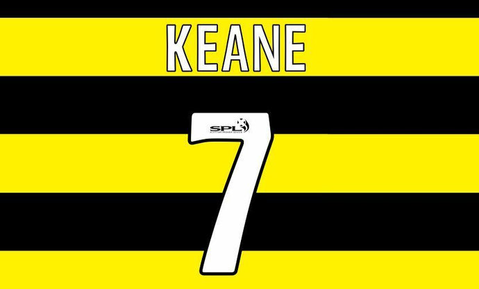 Keane #7 Celtic 2009-2010 Away Football Nameset for shirt