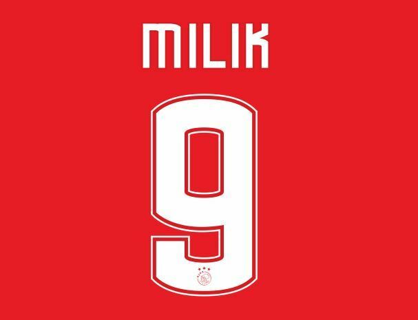 Milik #9 Ajax 2016-207 Home Football Nameset for shirt
