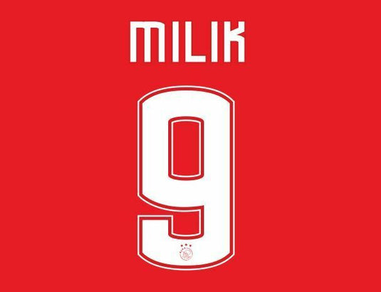 Milik #9 Ajax 2016-207 Home Football Nameset for shirt