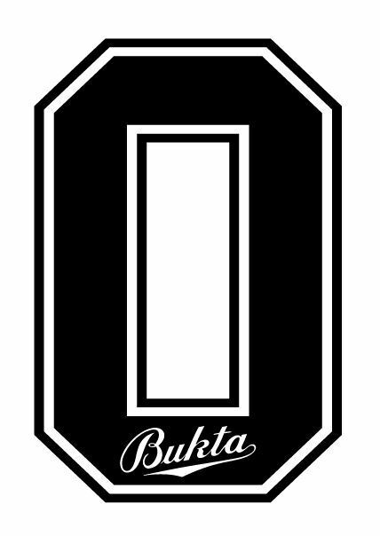 Bukta 1989-1992 Number Black for Football Shirt Nameset inc Wolves Watford