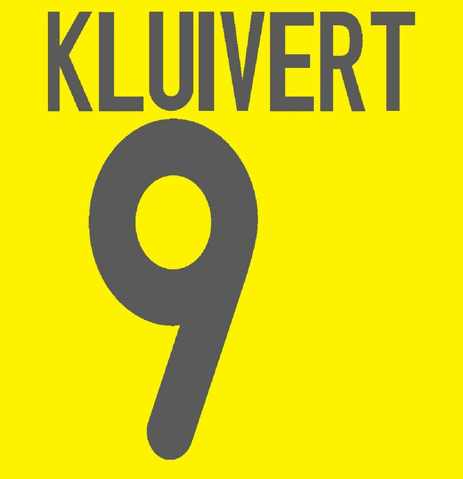 Kluivert 9 2002-2003 Barcelona  Away Football Nameset for shirt