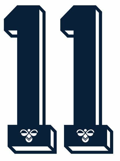 Load image into Gallery viewer, Hummel 1987-1990  Number Navy for Football Shirt Nameset inc Spurs
