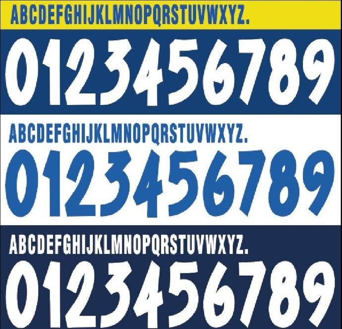 Parma 1999-2000 Third/Home/Away Football Nameset Build Your Own Name and Numbers