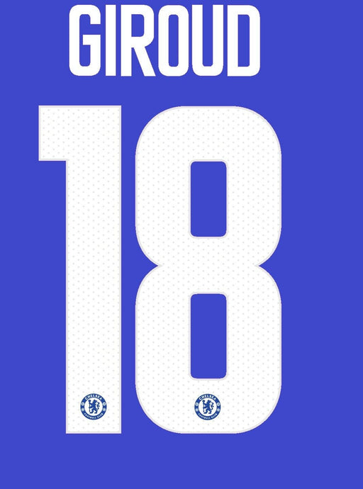 Giroud 18 2018-2019 Home Chelsea Football Nameset for shirt