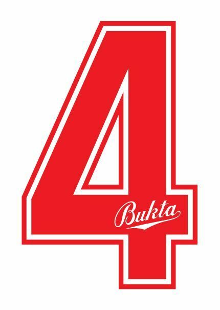Load image into Gallery viewer, Bukta 1989-1992 Number Red for Football Shirt Nameset inc Wolves Watford
