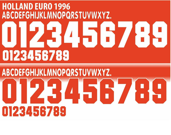 Holland Euro 1996 Away / Home Football Shirt Nameset Any Number