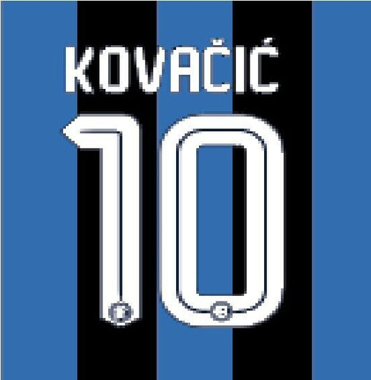 Kovacic #10 Inter Milan 2015-2016 Home Football Nameset for shirt