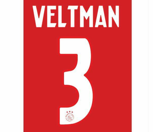 Ajax 2018-2019 Home Football Shirt Nameset Choose a Player or Your Own