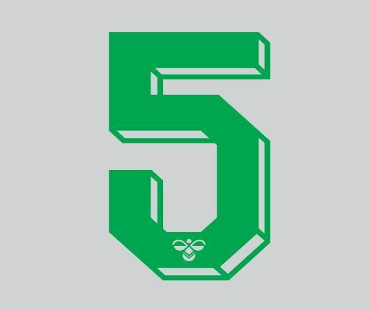 Load image into Gallery viewer, Hummel 1987-1990 Number Green for Football Shirt Nameset
