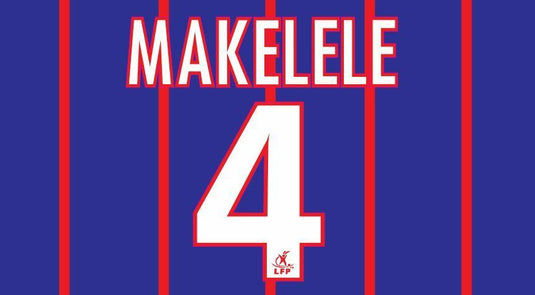 Makelele #4 PSG 2009-2010 Home Football Nameset for shirt Paris Saint Germain