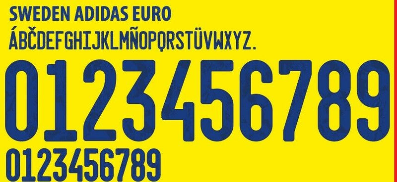 Load image into Gallery viewer, Sweden Euro 2020 2021 Home Football Shirt Nameset Choose Name &amp; Number
