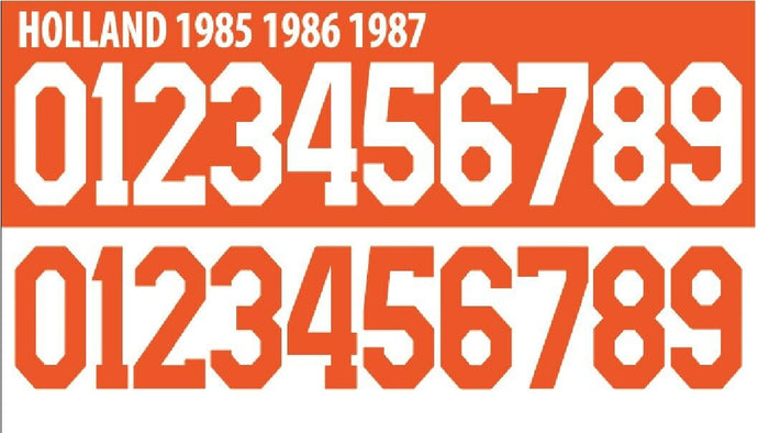 Holland 1985-1987 Away / Home Football Shirt Nameset Any Number