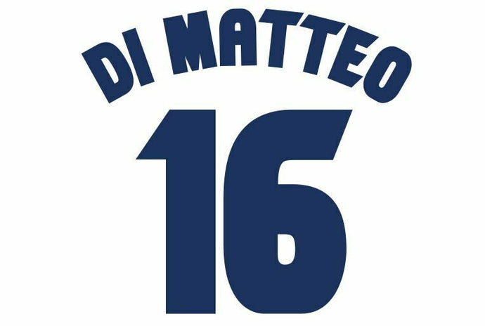 Di Matteo #16 Chelsea 1999-2000 Away Champions League Football Nameset for shirt