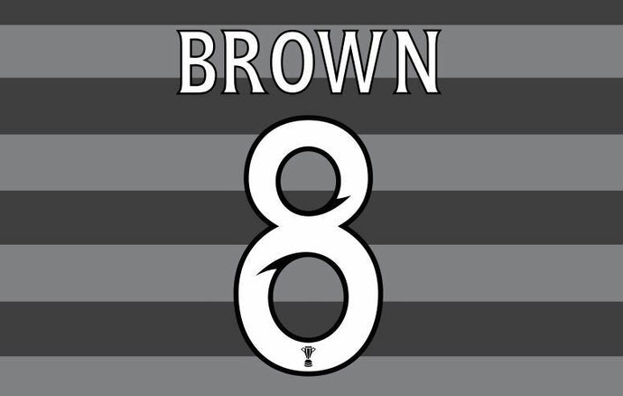 Brown #8 Celtic Scottish Cup Final 2013 Football Nameset for shirt