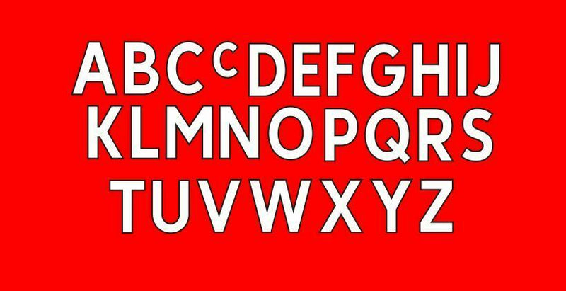 Load image into Gallery viewer, Football Team Shirt Kit Initials Letters Choose upto 3 in Your Style Vinyl Heat
