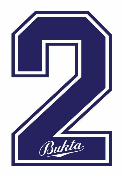 Bukta 1989-1992 Number Navy for Football Shirt Nameset