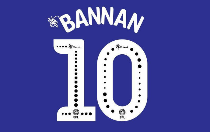 Bannan #10 Sheffield Wednesday 2018-2019 Home Football Nameset for shirt