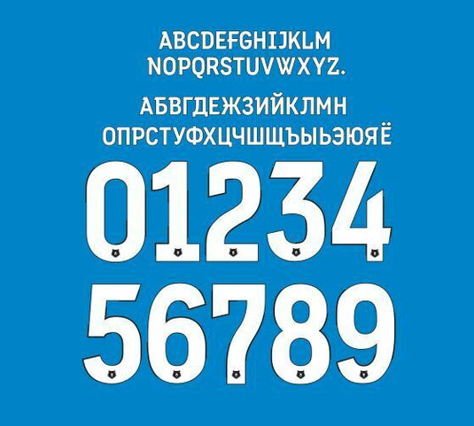 Russian Premier League 2018 Football Nameset shirt locomotiv spartak zenit