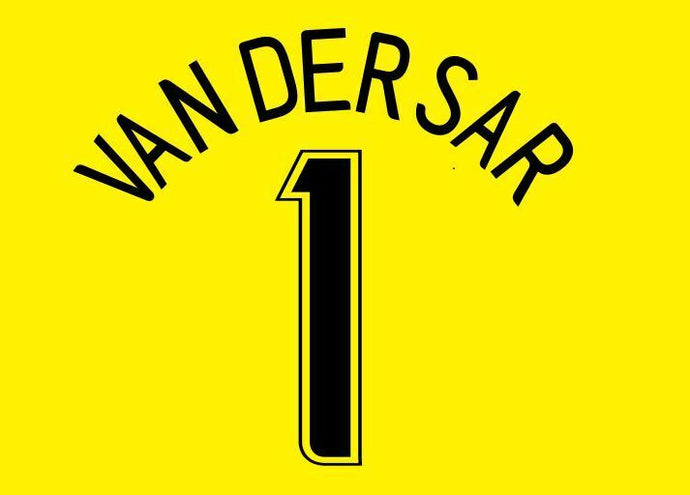 Van Der Sar #1 2006-2007 European GK Football Nameset 4 shirt Manchester United
