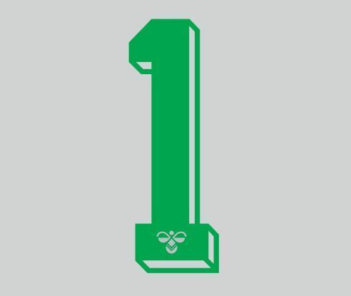 Load image into Gallery viewer, Hummel 1987-1990 Number Green for Football Shirt Nameset
